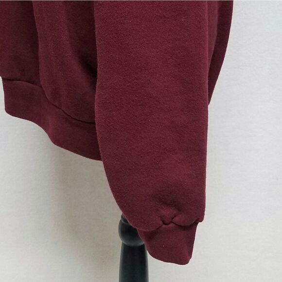 VINTAGE 80s Santee Pluma Maroon Hearts Sweatshirt - Picture 8 of 13